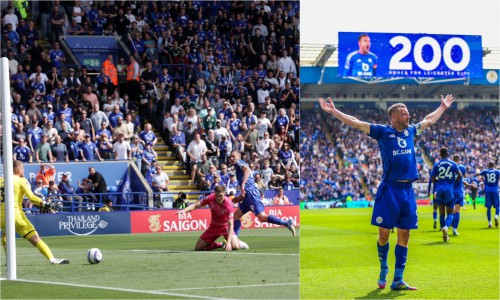 Jamie Vardy's 200th goal on his farewell