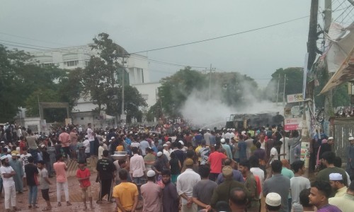 Gas Cylinder Truck Overturns in Brahmanbaria, Series of Explosions and Fire Erupt